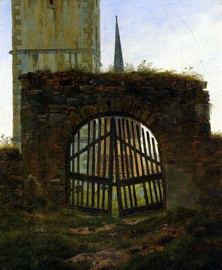 Caspar David Friedrich The Cemetery Gate